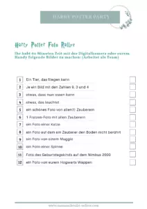 Meine Geburtstagsparty Vorbereitung | Thema Harry Potter Marauders Map Einladung Karte des Rumtreibers Einladung  Foto Rallye Quidditch