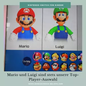Mama schreibt 'ne Liste Nintendo Switch Spiele im Familientest RingFit Mario luigi Spielerauswahl