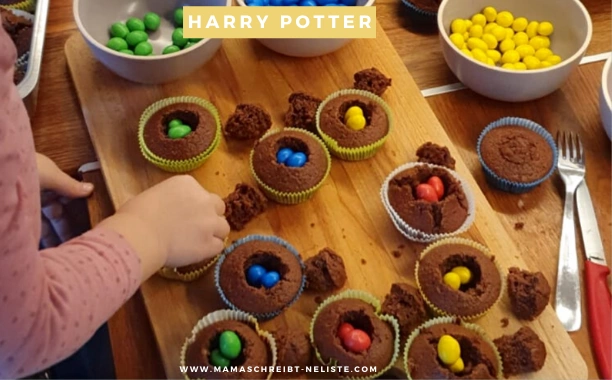 24 Harry Potter Muffins – Die Häuser-Wahl vom sprechenden Hut