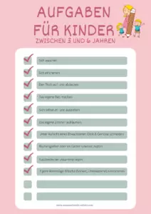 10 passende Aufgaben für Kinder zwischen 3 und 6