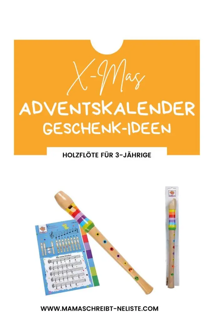 Holzflöte für 3-jährige - Mamaschreibtneliste