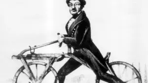 Fahrradprüfung erstes Fahrrad Erfindung