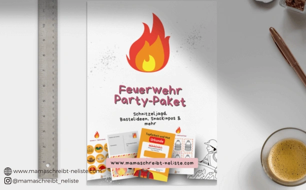 Feuerwehr Geburtstag Party Schnitzeljagd Schatzsuche