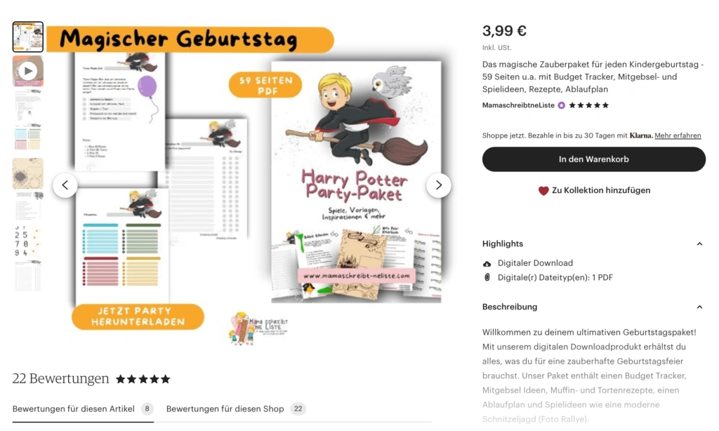 Meine Top 15 Harry Potter Snacks, die du leicht zu Hause zaubern kannst! 5 Bildschirmfoto 2023 09 18 um 19.10.23 Mama schreibt ne Liste // Mama Tipps und Self Care