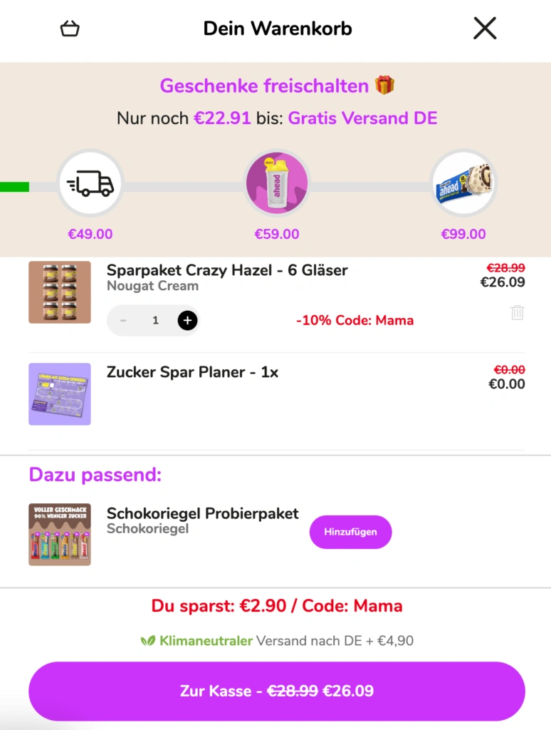 Crazy Hazel: Der gesündere Schokoladenaufstrich für Familien mit 80% weniger Zucker 13 Bildschirmfoto 2024 01 05 um 08.20.11 Mama schreibt ne Liste // Mama Tipps und Self Care