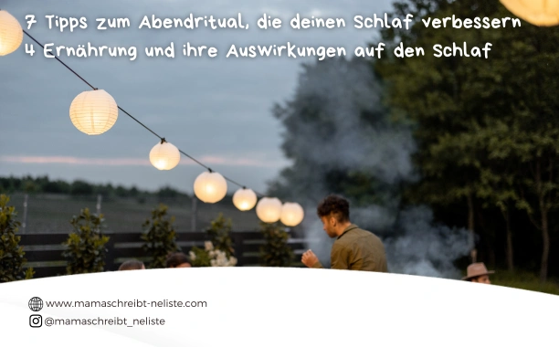 Das richtige Abendessen kann entscheidend dafür sein, wie gut du schläfst. Wer kennt es nicht, ein schweres Abendessen liegt einem noch lange im Magen, da ist es schwer ruhig einzuschlafen. Hier sind einige meiner persönlichen Tipps, wie du durch Ernährung deinen Schlaf verbessern kannst: abendritual